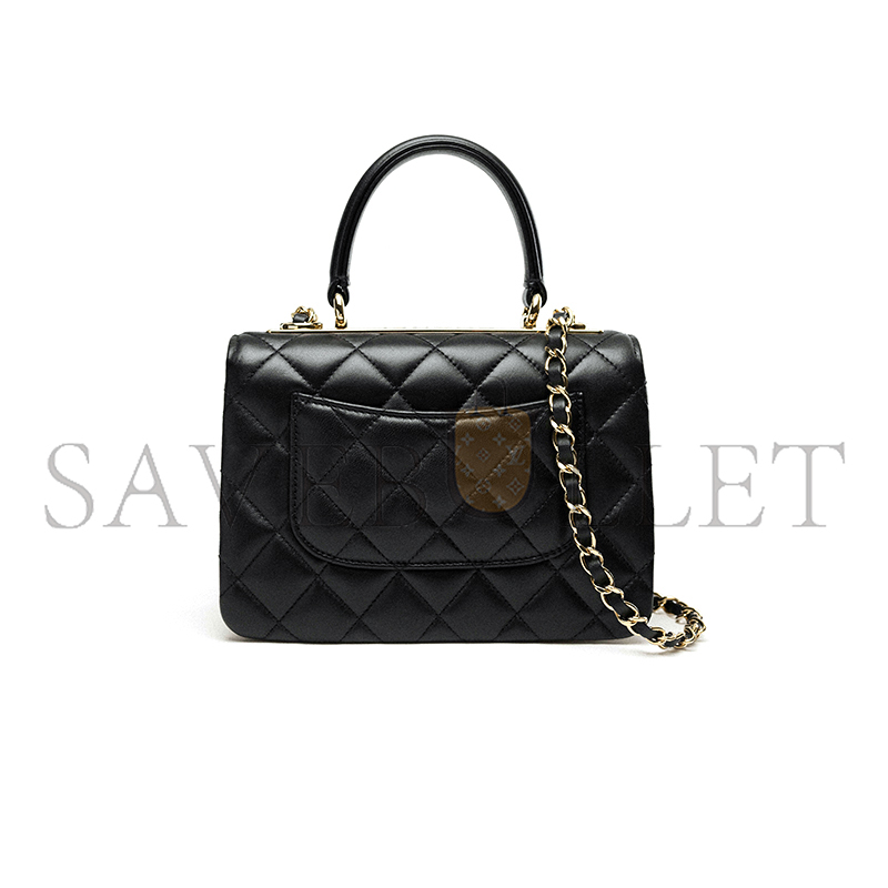 Ch*el master mini flap bag with top handle as4654 (20*15*8cm)